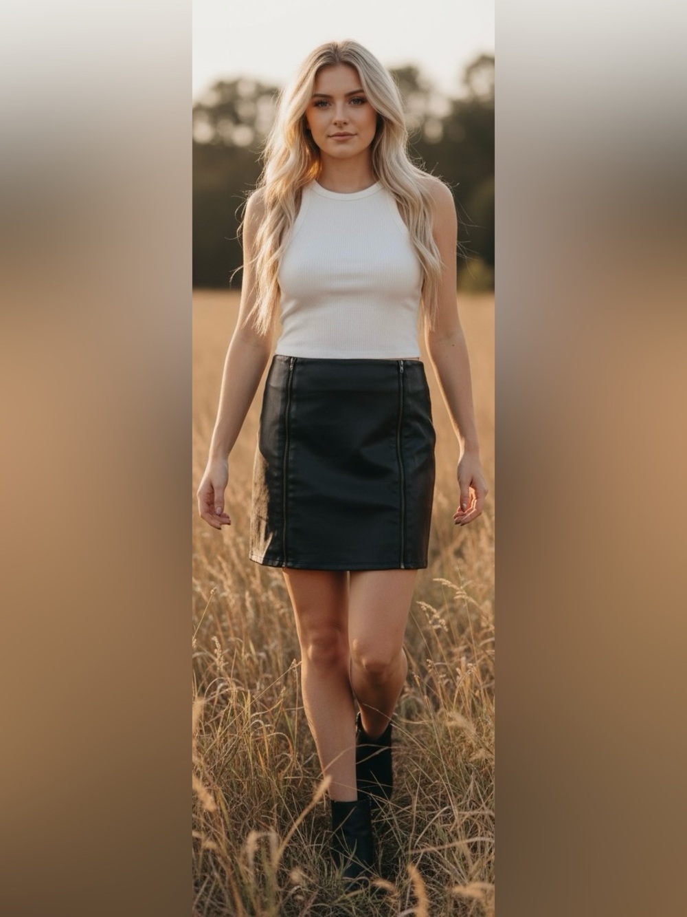 Kendall & Kylie Black Mini Skirt